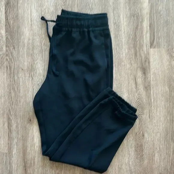 J.Crew 365 Crepe High Rise Jogger Pants Black Size 10 Pull-On Ankle Tapered - Picture 1 of 7